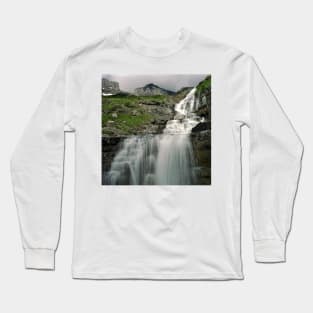 Haystack Falls, Glacier N.P., Montana Long Sleeve T-Shirt